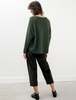 Dusan Carrot Pants Cashmere Corduroy - Forest - Thumbnail 3