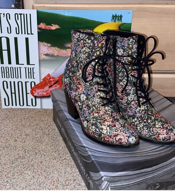 Jeffrey campbell cheap floral boots