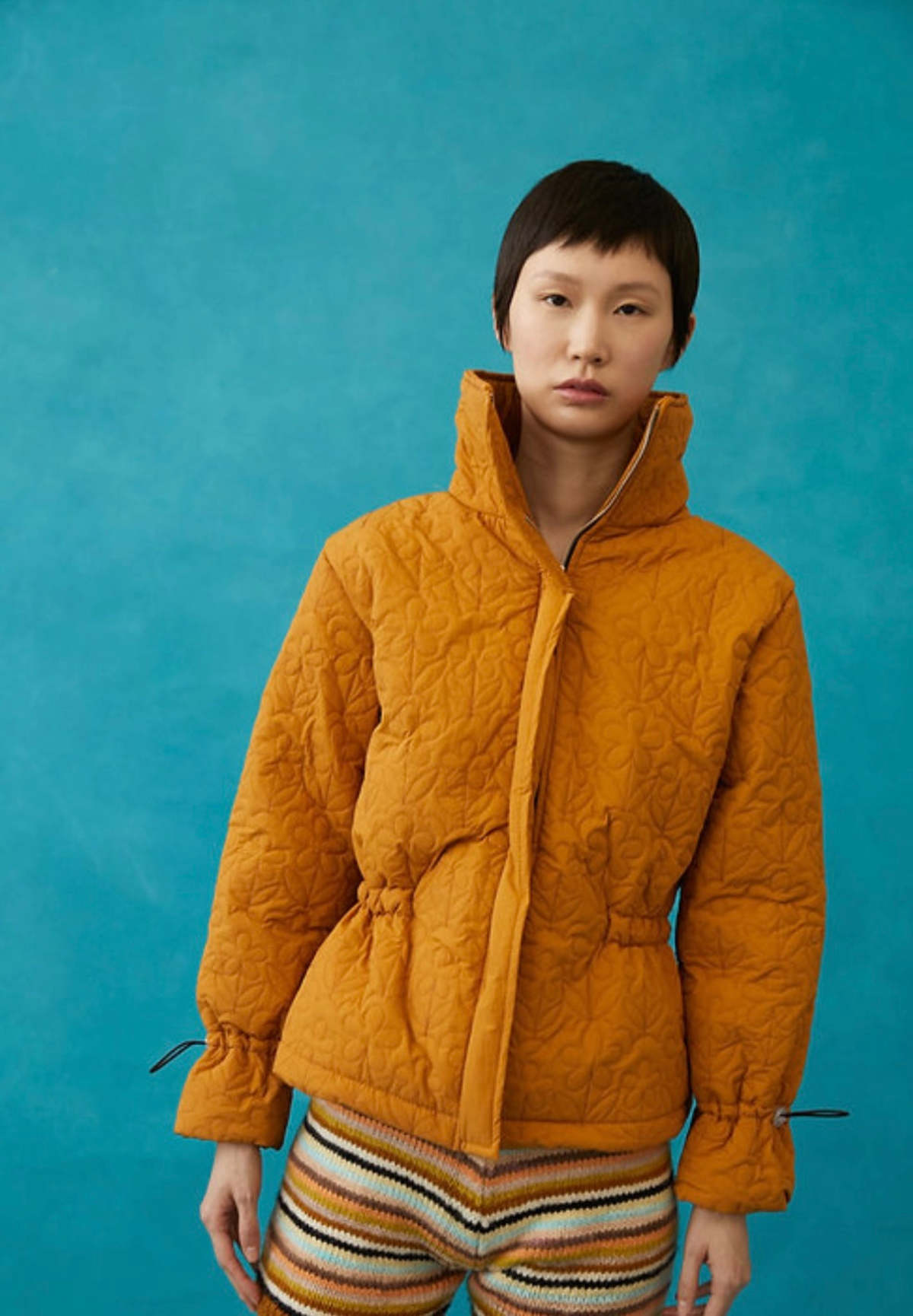 Tach Clothing Kika Floral Quilted Jacket Tan Garmentory