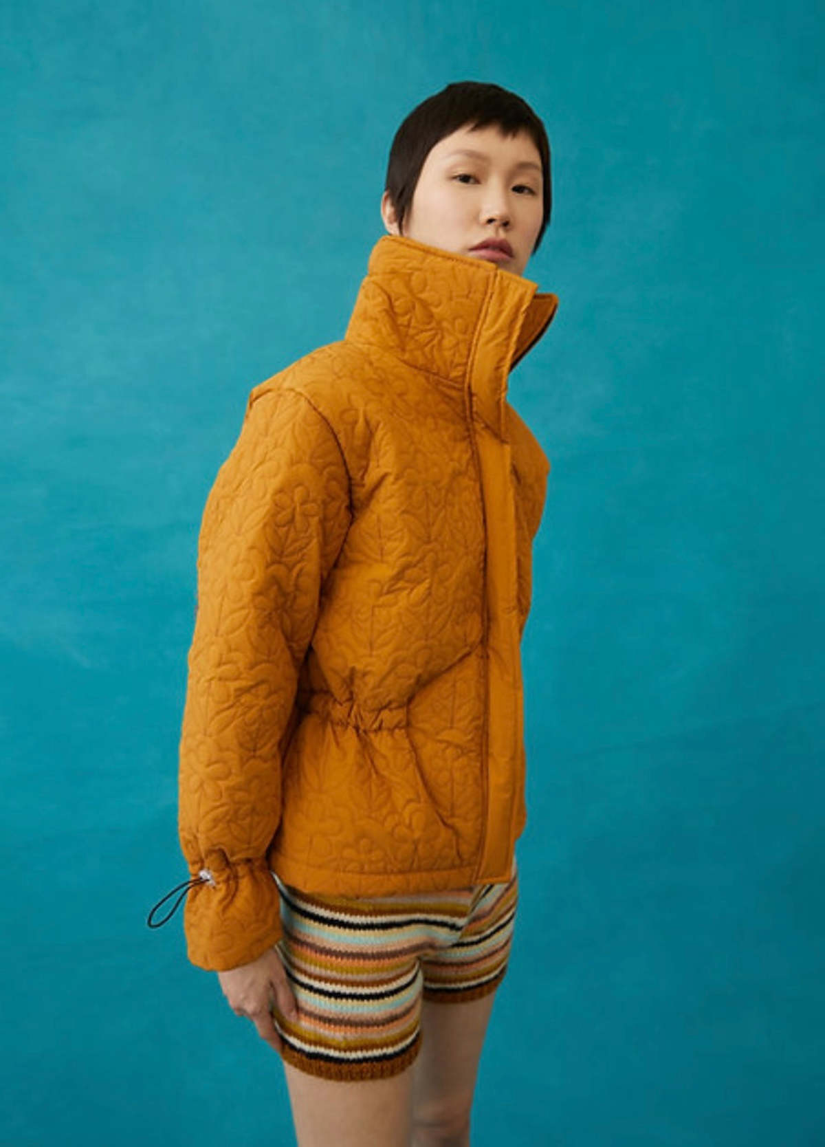 Tach Clothing Kika Floral Quilted Jacket Tan Garmentory