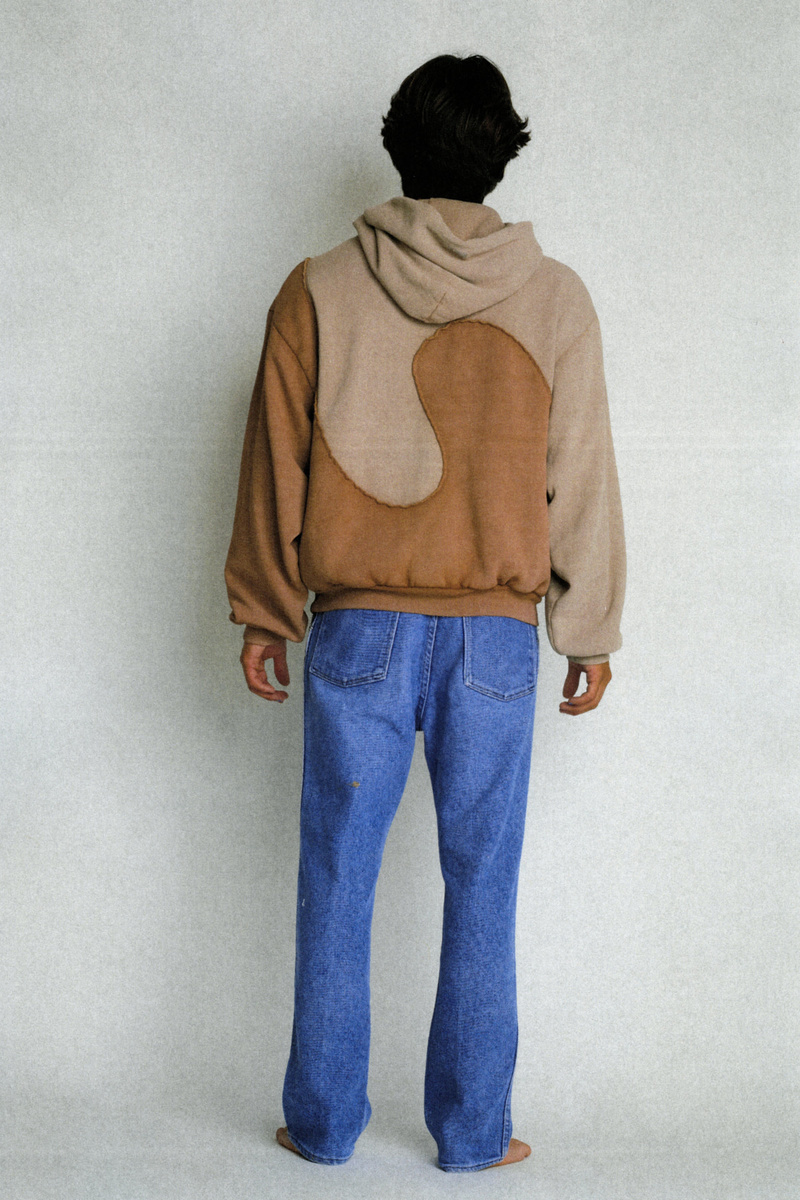ERL Spiral Hoodie 短丈 ボックスシルエット ERL Swirl Zipped Hoodie - Grey – Kith
