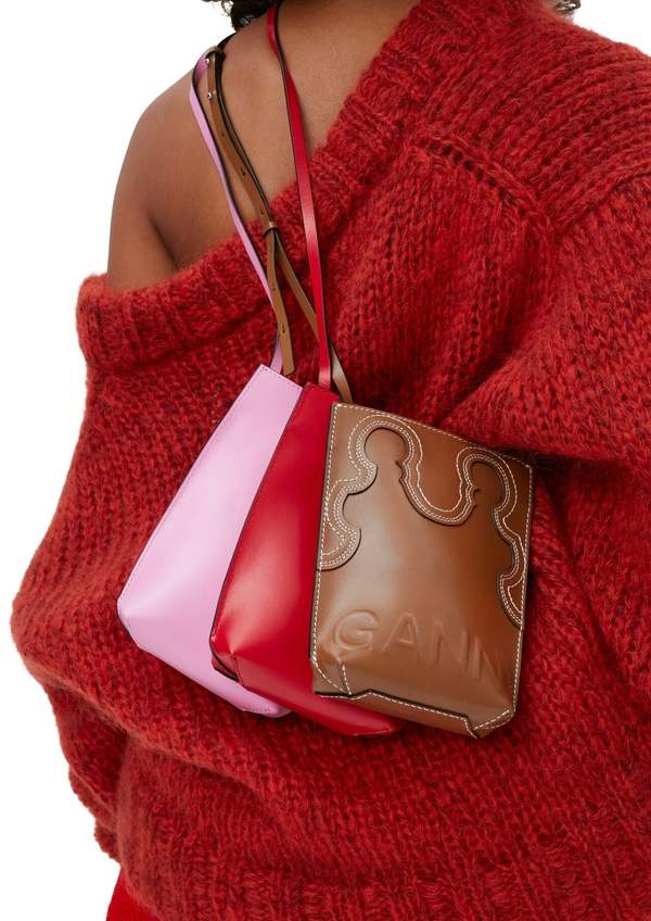 Ganni Banner Western Crossbody Bag - Tiger's Eye | Garmentory