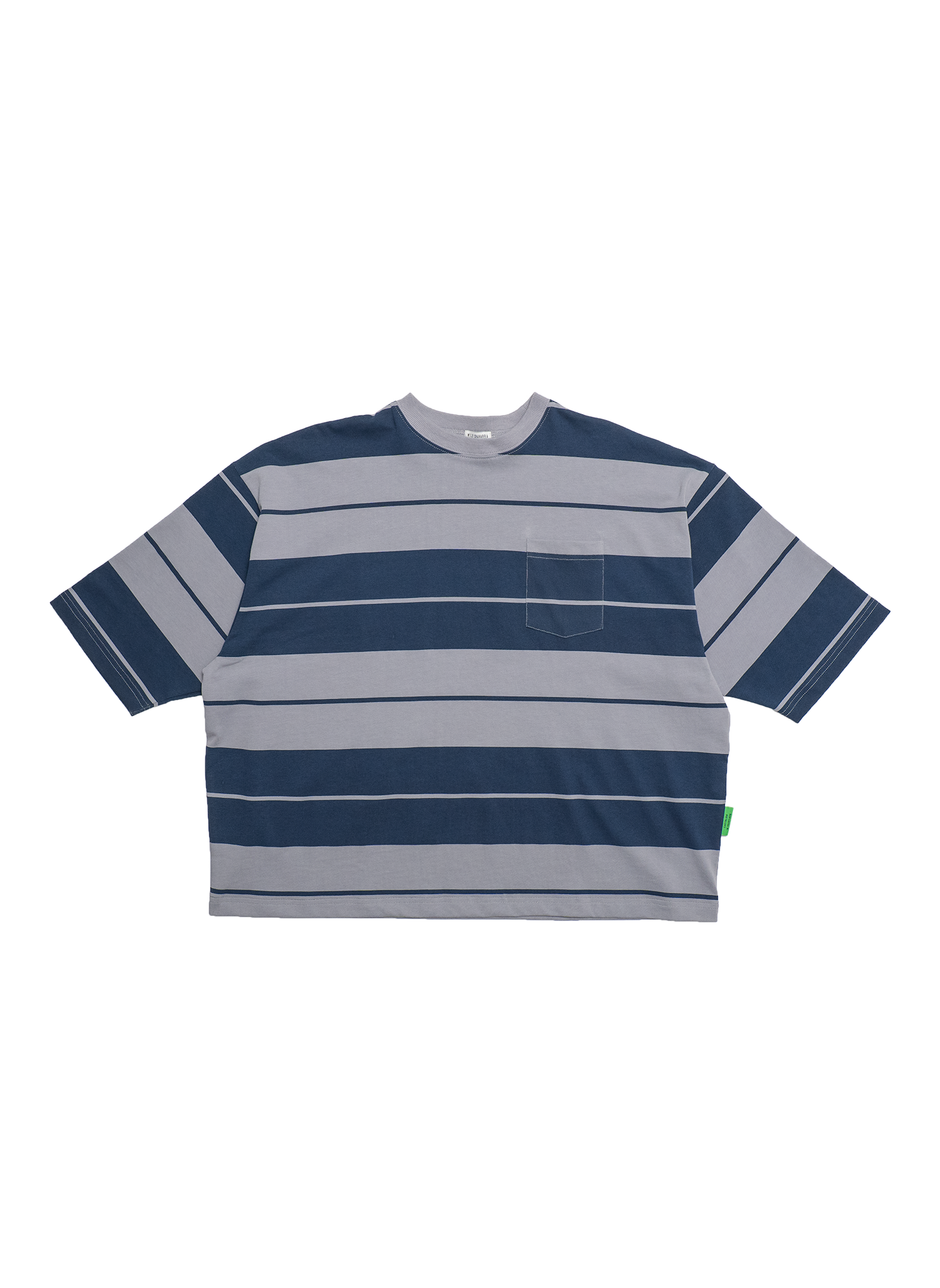 Willy Chavarria Buffalo Wide Fit Pocket T shirt - Blue/Silver