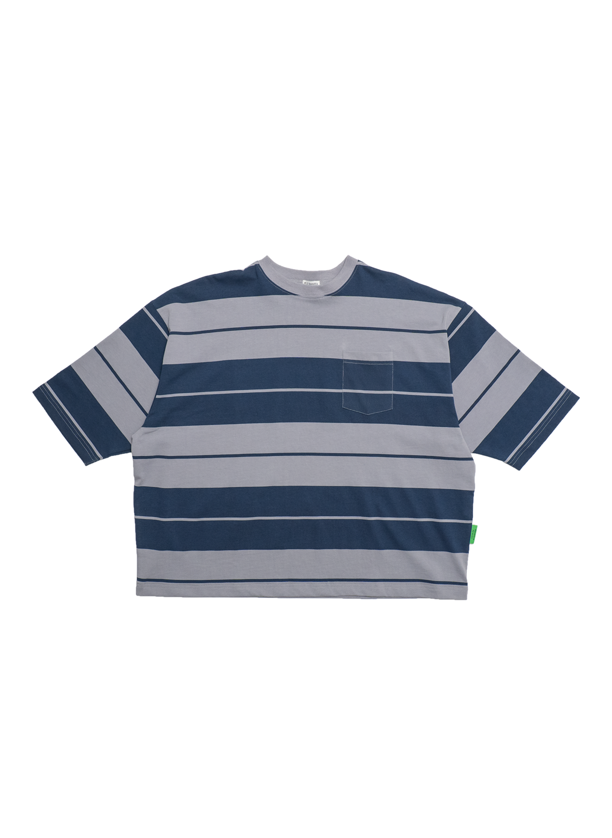 Willy Chavarria Buffalo Wide Fit Pocket T shirt - Blue/Silver