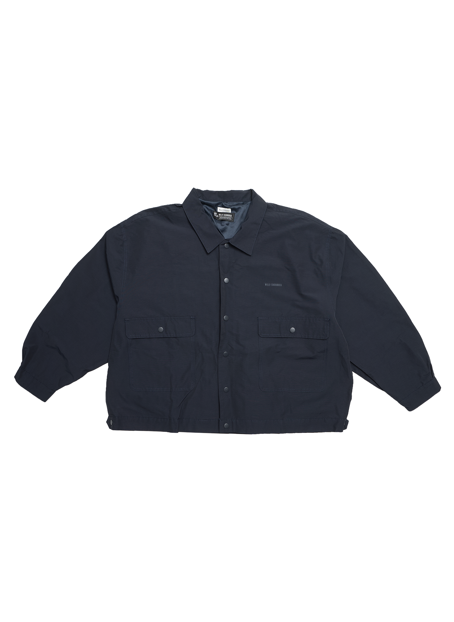 Willy Chavarria Silver Lake Wide Fit Jacket - Navy | Garmentory