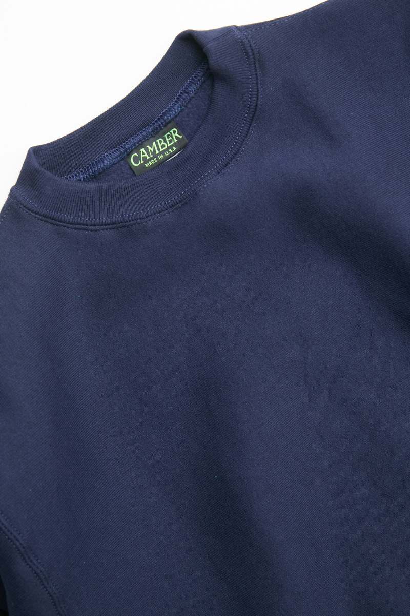 camber キャンバー Cross Knit Crew Neck Sweat CAMBER USA - CROSS-KNIT HEAVYWEIGHT SWEATSHIRT GREY – LE