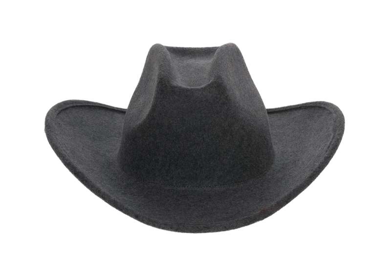 Clyde Cowboy Hat - Charcoal Wool