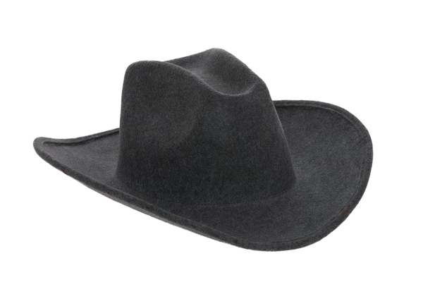 Clyde Cowboy Hat - Charcoal Wool
