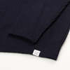 Norse Projects Roald Wool Cotton Rib Sweater - Navy - Thumbnail 4