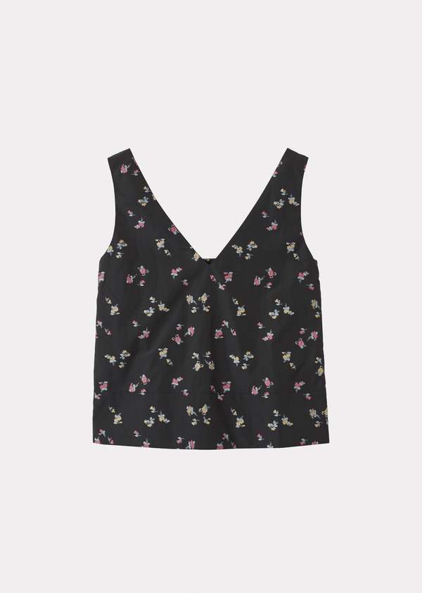 CARAMEL STRAP TOP - BLACK