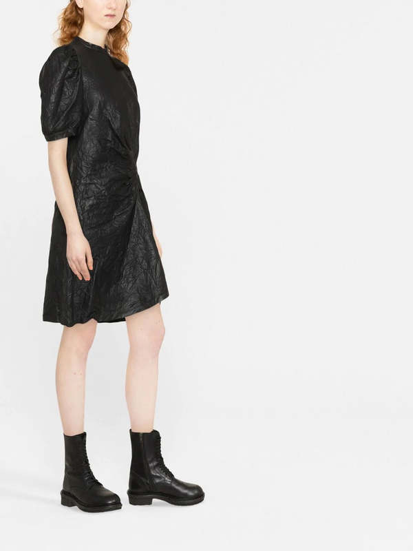 luxury leather dresses Look Of Love Black Faux Leather Dress – Shop the Mint main image 1