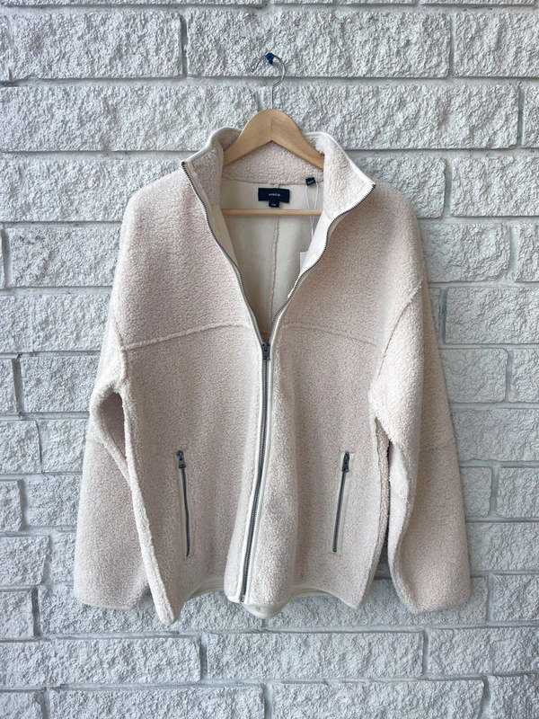 Vince Sherpa Jacket - Bone | Garmentory