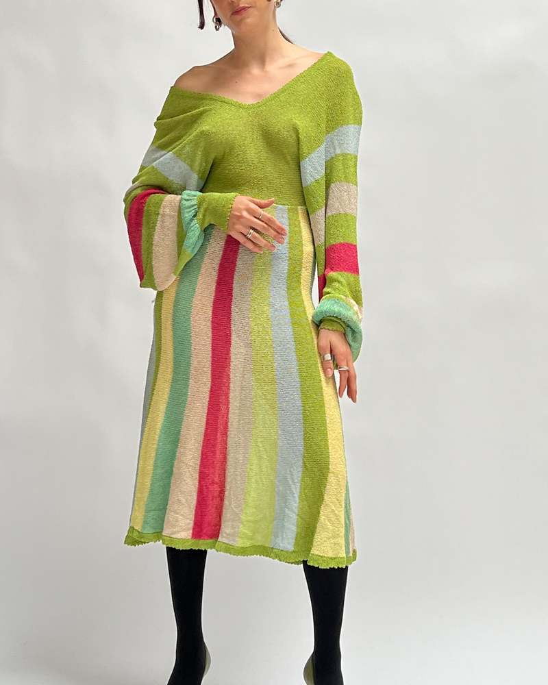 1930s Knit Dress - Rainbow | Garmentory