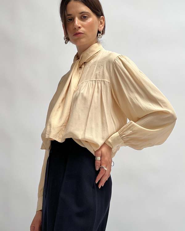 Yves Saint Laurent Silk Blouse - Cream | Garmentory