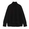 BARRIE Boarders Roll Neck Pullover - Black - Thumbnail 2