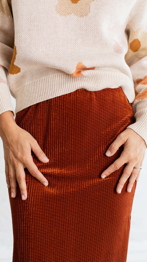 Pencil Skirt Rust main image 1