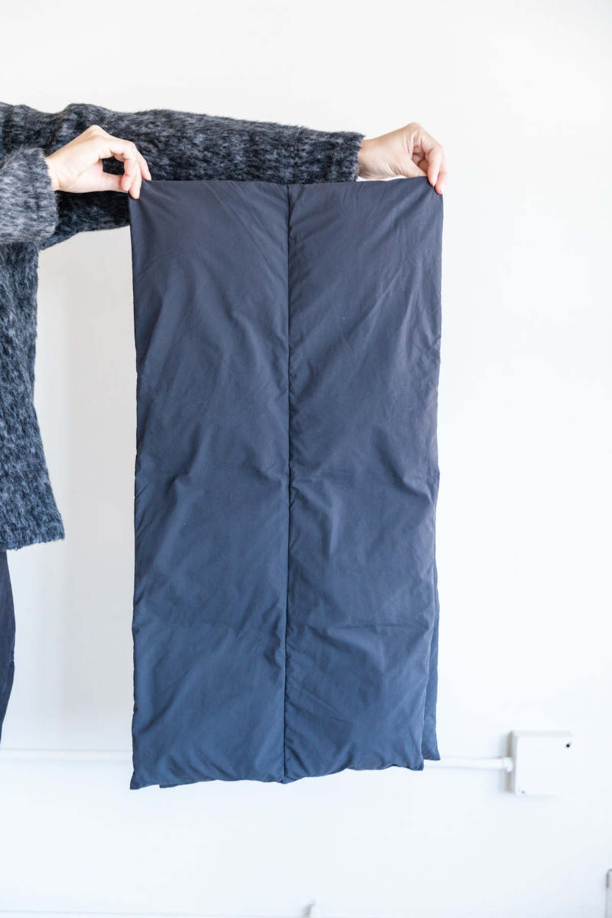 Studio Nicholson PLUME PADDED SCARF - BLACK | Garmentory