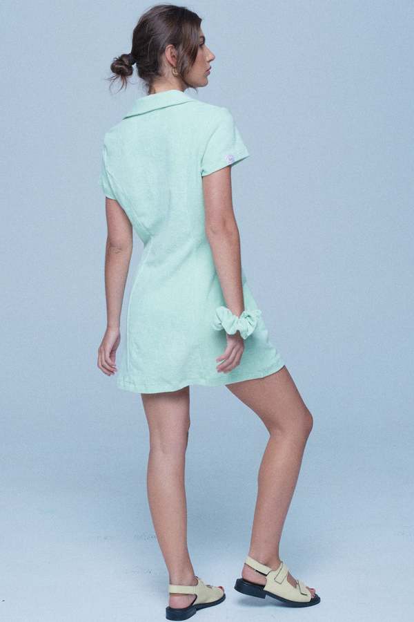 green emerald velvet dress Beach Riot Women's Liberty Tennis Mini Dress main image 0