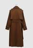 Julia Jentzsch Brendan Wool Gabardine Trench Coat - Walnut - Thumbnail 2
