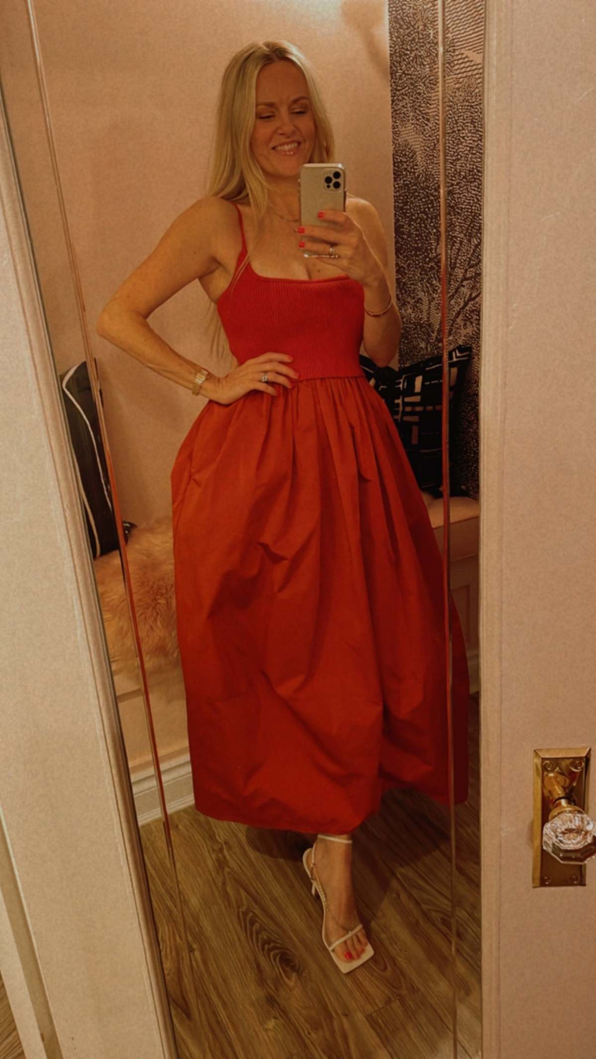 A.L.C. Martina Midi Dress - Spice Red