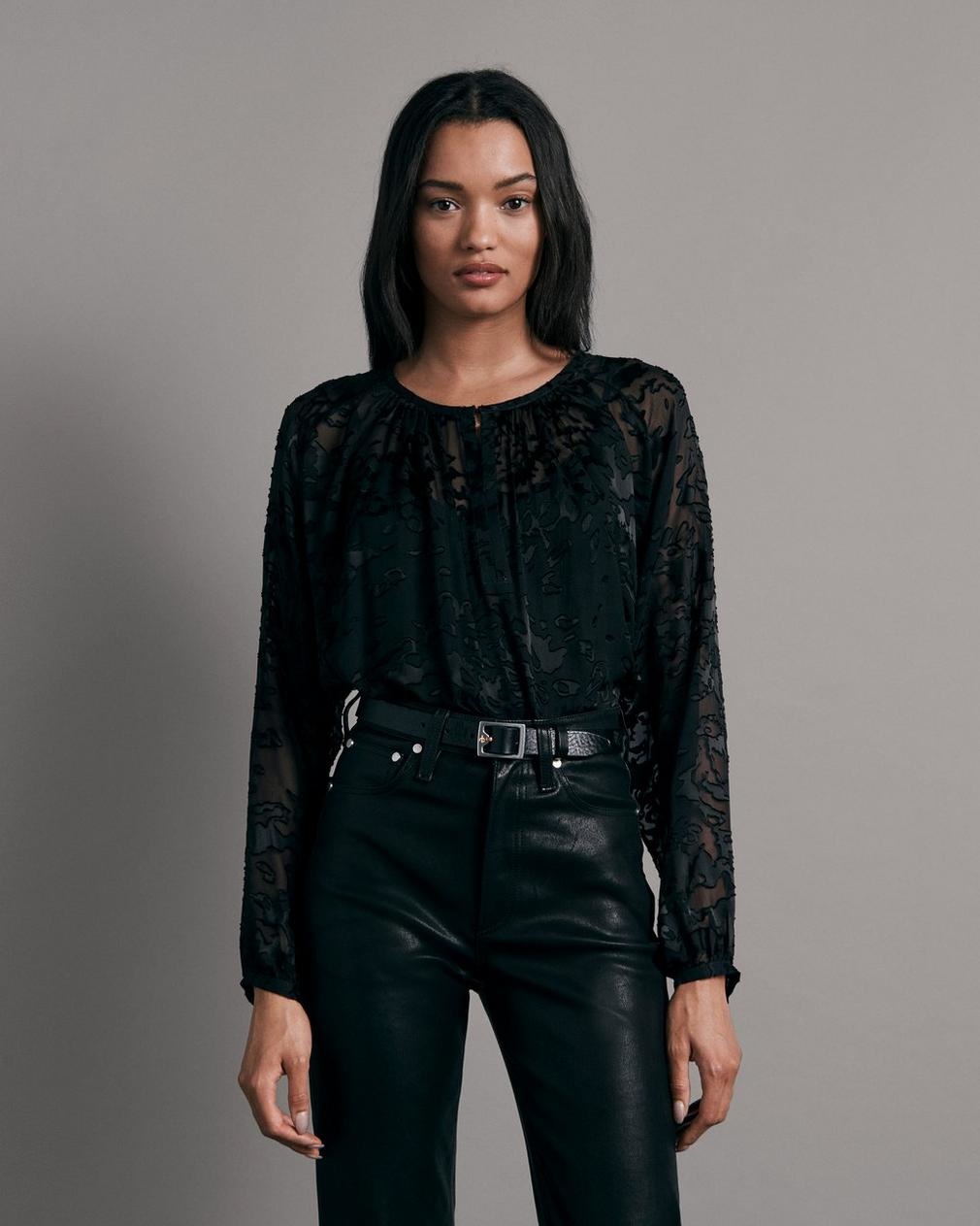 rag & bone yuni burnout blouse