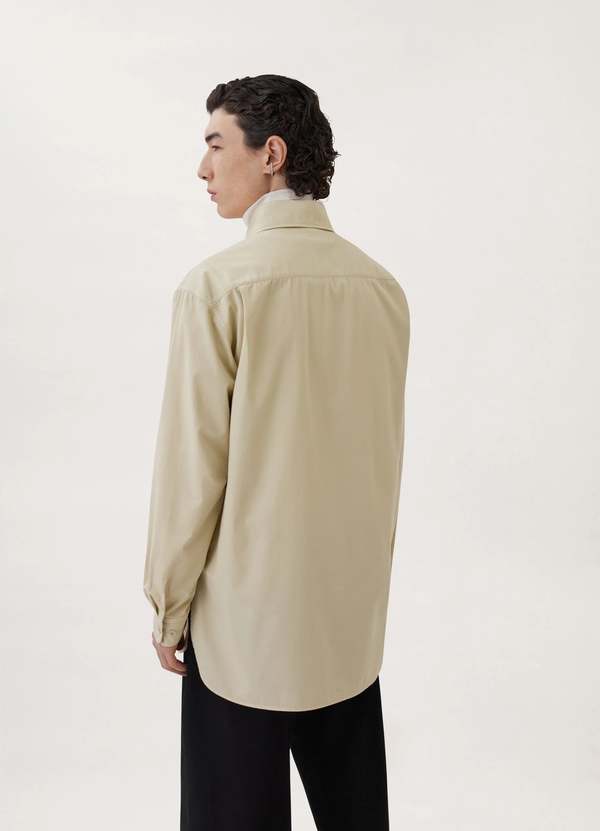 Lemaire Military Shirt - Overcast Grey | Garmentory