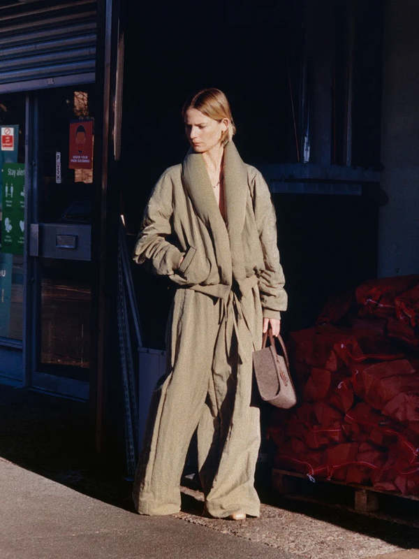 Rejina Pyo Duvet Jacket - Nylon Khaki | Garmentory