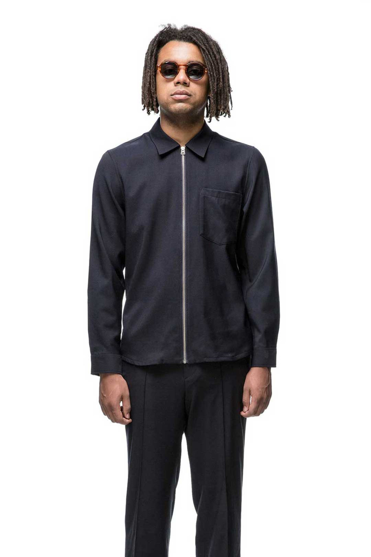 トップス OUR LEGACY shirts jacket Men's Our Legacy Zip Wool Shirt Jacket | Navy | Garmentory