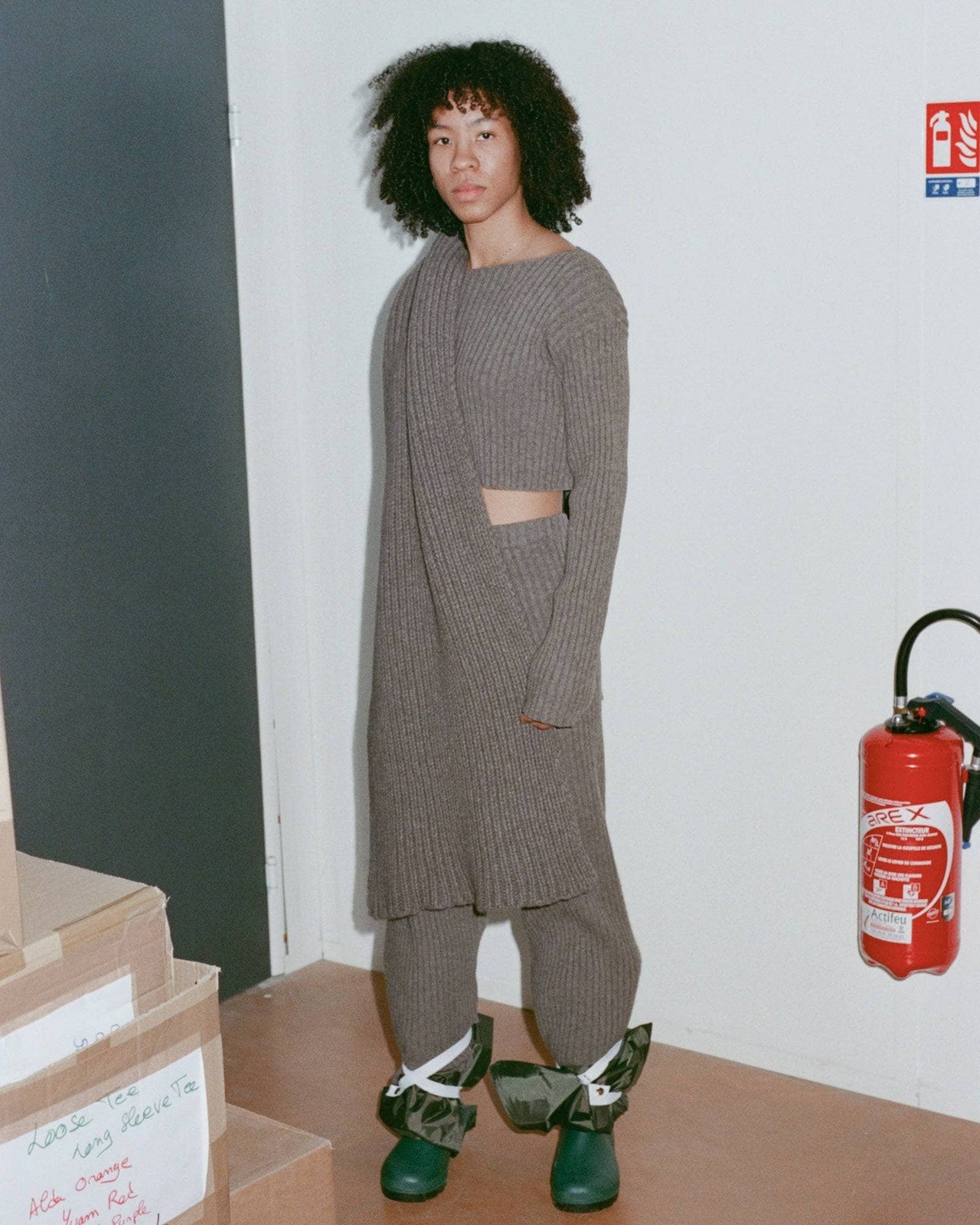 Baserange Macau Long Sleeve - Brown Melange | Garmentory