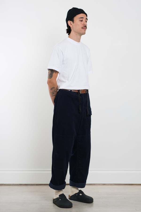 Engineered Garments 8W Corduroy Deck Pant - Dark Navy | Garmentory