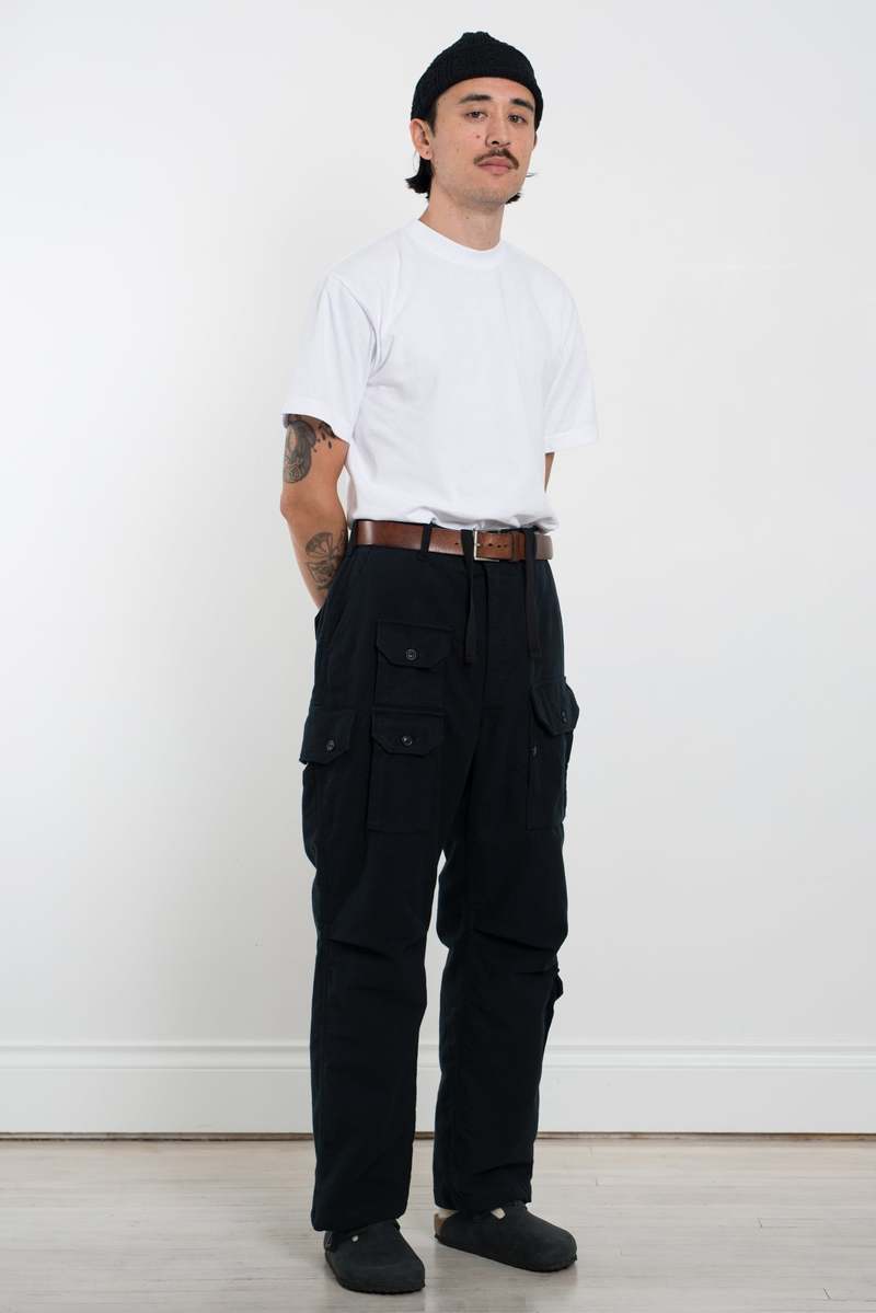 Engineered Garments Cotton Moleskin Flight Pant - Dark Navy