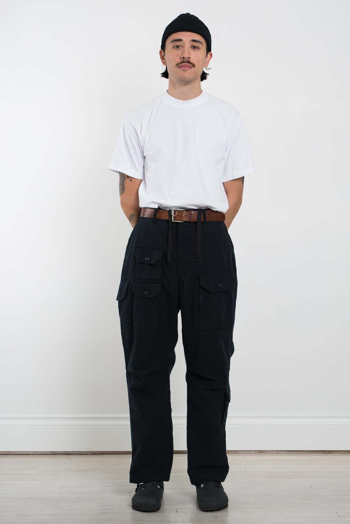 Engineered Garments Cotton Moleskin Flight Pant Dark Navy Garmentory