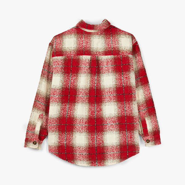 Fucking Awesome Heavy Flannel Overshirt - Red/White | Garmentory