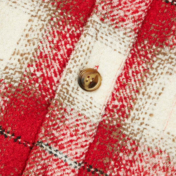 Fucking Awesome Heavy Flannel Overshirt - Red/White | Garmentory