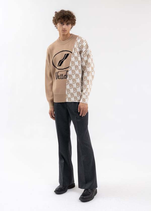 【WE11DONE】WD1 GRAPHIC LOGO SWEATER ニット WE11DONE】WD1 GRAPHIC LOGO SWEATER ニット 【公式通販】