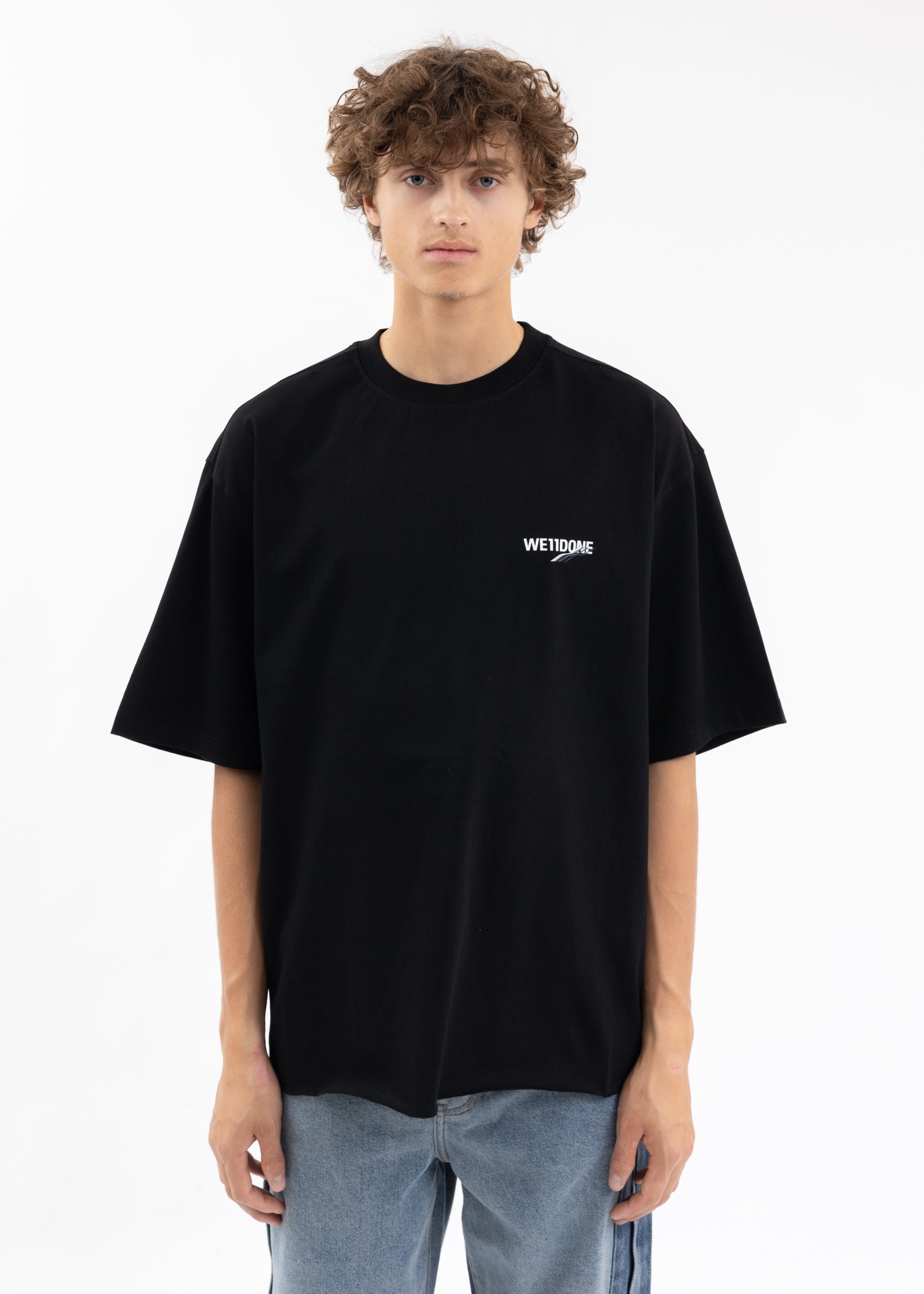 WE11DONE ブラック Tシャツ 22541188_52542883_600.jpg
