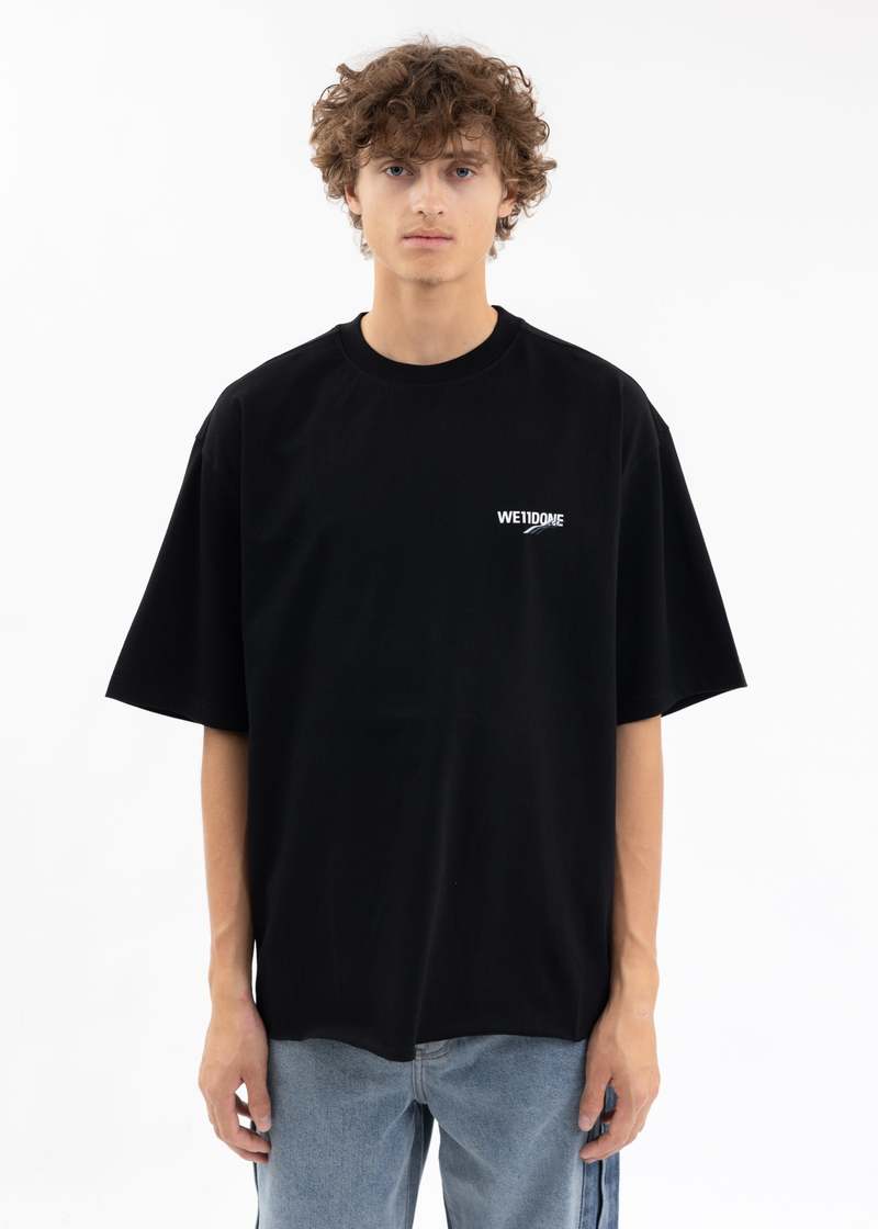 We11done Basic 1506 Logo T-shirt - Black | Garmentory