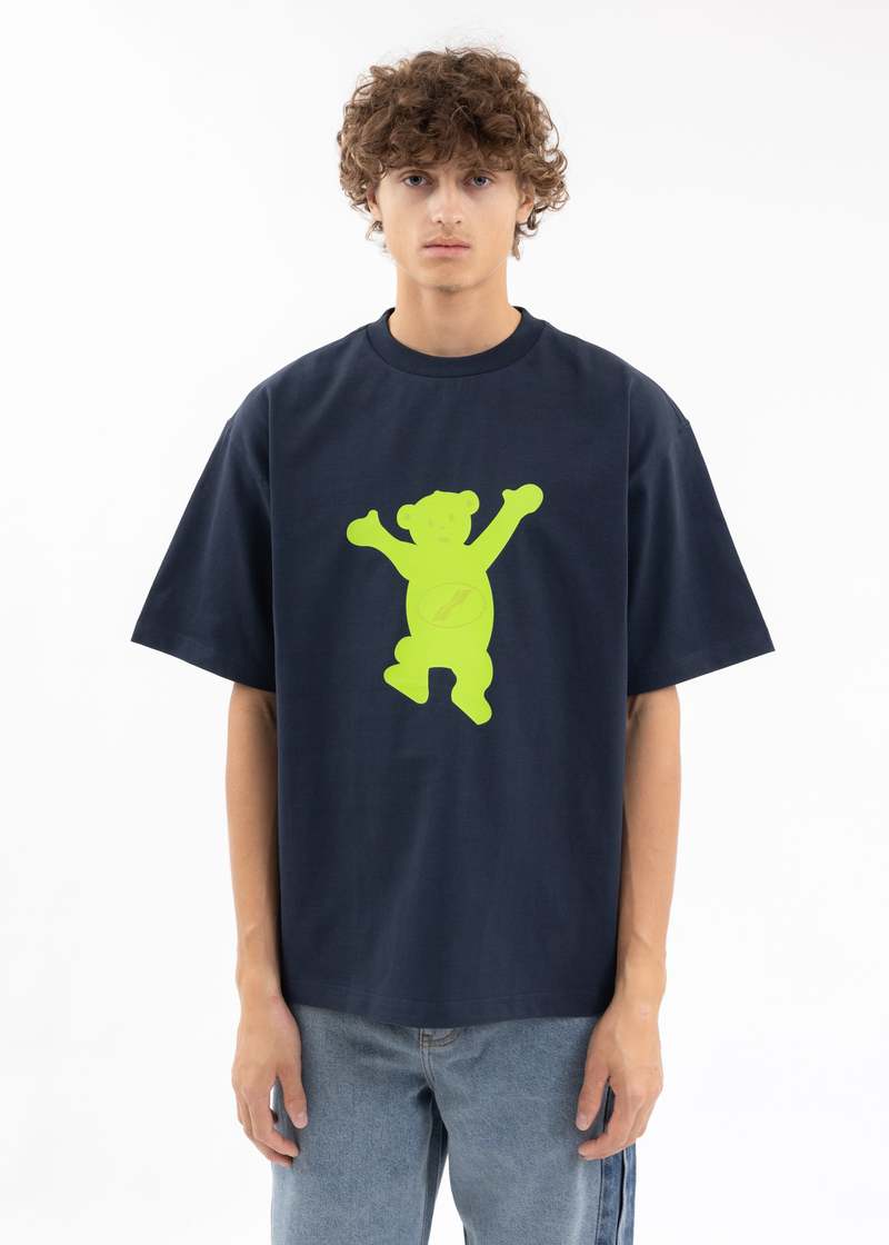 We11done Logo Teddy T-shirt - Navy | Garmentory