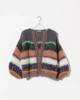 Maiami Galore Bomber Cardigan - Stripes - Thumbnail 1