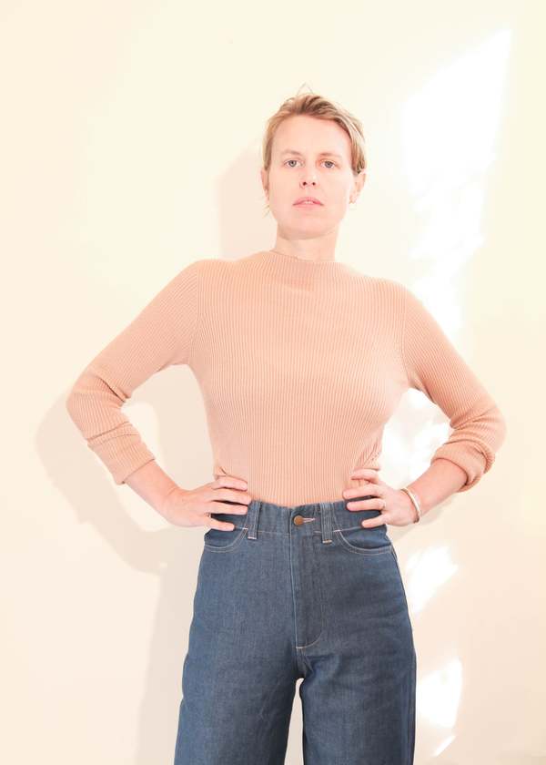 ichi antiquités Rib Knit Mockneck Pullover | Garmentory