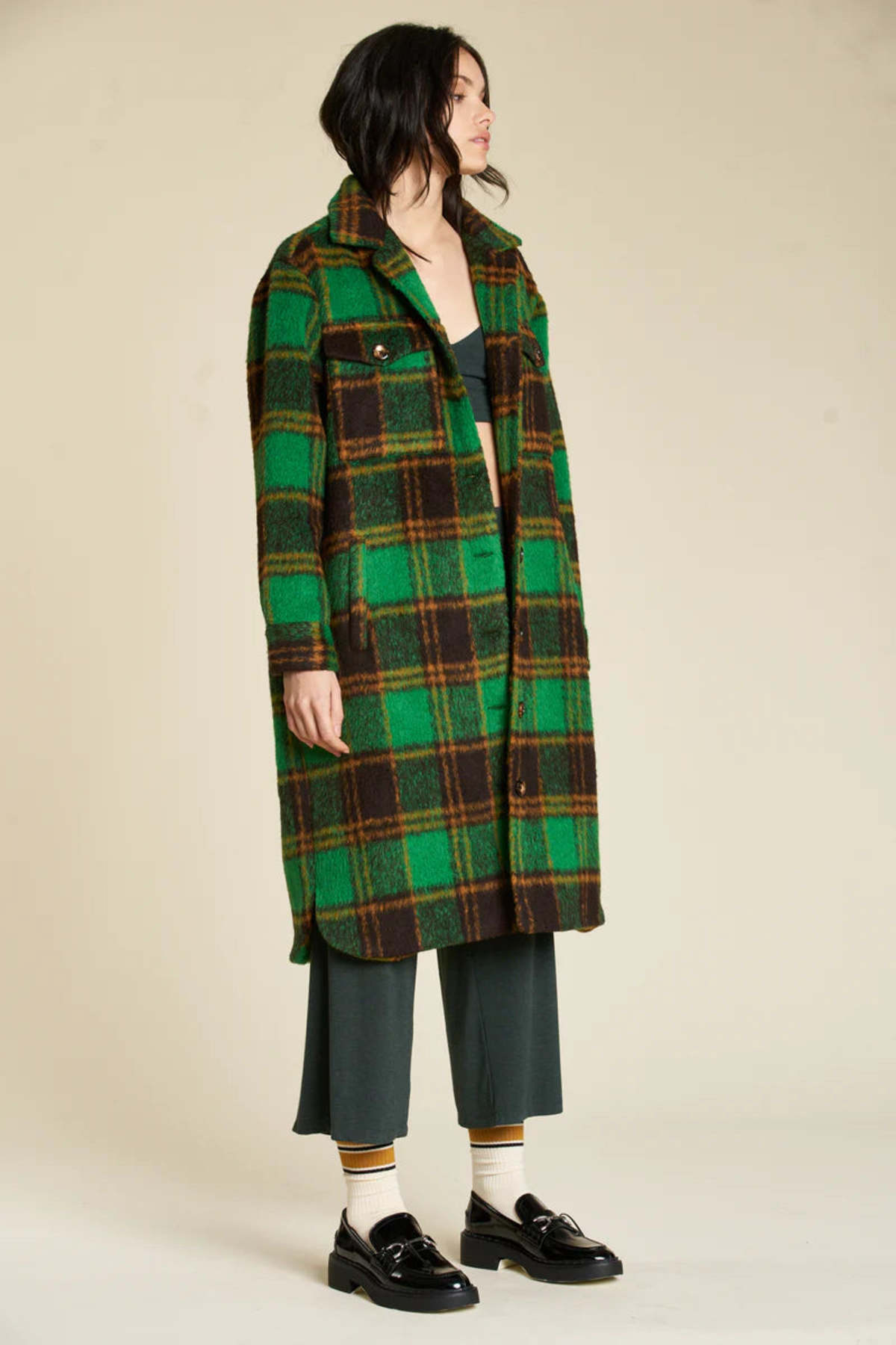 dra Brandon Jacket - Green Plaid - Image 3 of 4