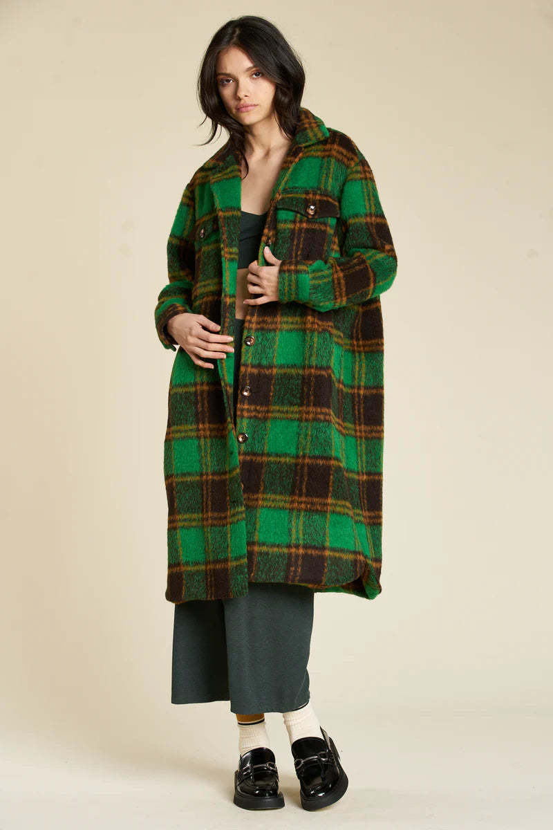 dra Brandon Jacket - Green Plaid