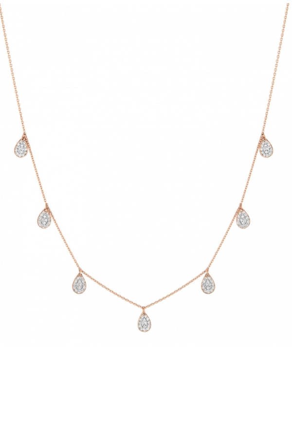 Ginette NY 7 Mini Diamond Bliss on Chain - Rose Gold Ginette NY 7 Mini Diamond Bliss on Chain - Rose Gold