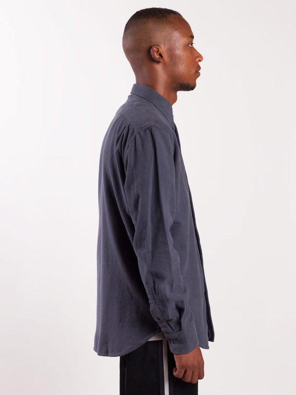 Our Legacy 1950's Shirt Graphite Solid Ultimate Flannel | Garmentory