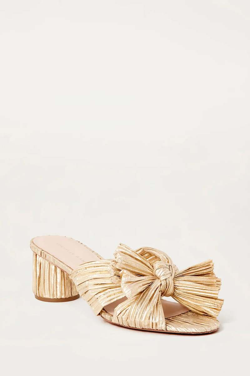 Mules Loeffler Randall Penny Knot, Taglia 5, Leopardate, Tacco Alto, Nuove In Scatola