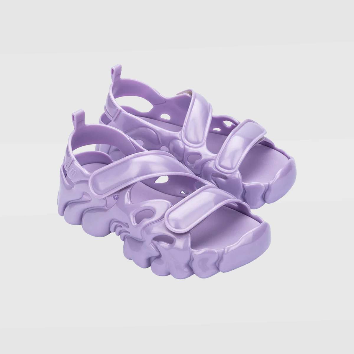 COLLINA STRADA SSENSE別注 Molten Flo 中古 Collina Strada x Melissa Puff Sandals - Lilac | Garmentory