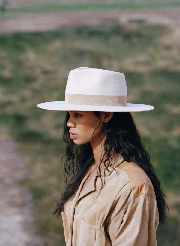 Lack Of Color the Mirage hat Lack of Color The Mirage Hat Ivory Wool Fedora L NWOT $149  main image 2