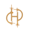 D'HEYGERE D'heygere Monogram Currency Earring - Gold - Thumbnail 1