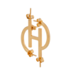 D'HEYGERE D'heygere Monogram Currency Earring - Gold - Thumbnail 2