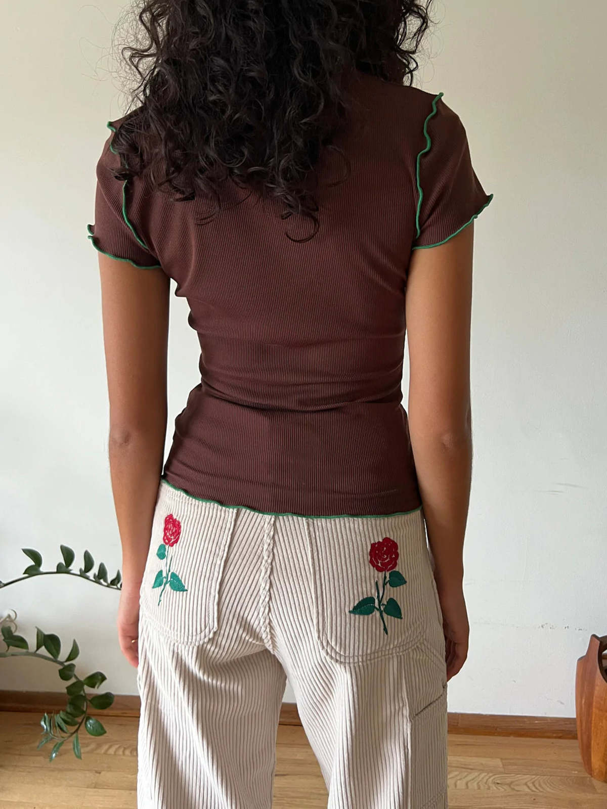 Lisa Says Gah Ellen Tee - Brown/Green - Image 3 of 7